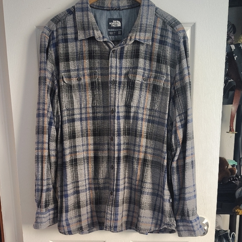 The North Face Men's Plaid Shirt Jacket 100% Cotton